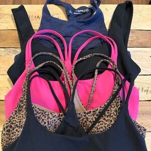 Lot of 5 Size M Sports Bras - Fabletics and Outdoor Voices